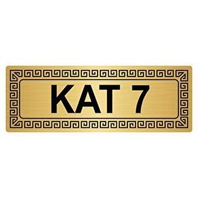 Özarslan Dizayn Departman Kapı İsimliği Dublukat 7x20 cm Altın Renk Metal Yönlendirme Levhası