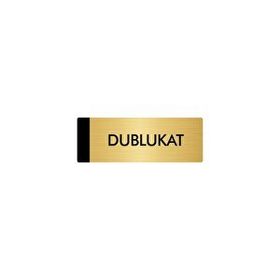Özarslan Dizayn Departman Kapı İsimliği Dublukat 7x20 cm Altın Renk Metal Yönlendirme Levhası