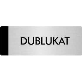 Özarslan Dizayn Departman Kapı İsimliği Dublukat 7x20 cm Gümüş Renk Metal Yönlendirme Levhası