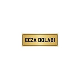 Özarslan Dizayn Departman Kapı İsimliği Ecza Dolabı 5x20 cm Altın Renk Metal Yönlendirme Levhası