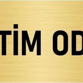Özarslan Dizayn Departman Kapı İsimliği Eğitim Odası 10x20 cm Altın Renk Metal Yönlendirme Levhası