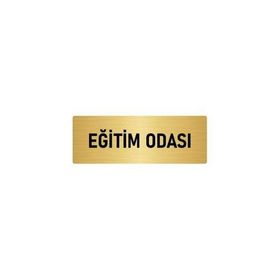 Özarslan Dizayn Departman Kapı İsimliği Eğitim Odası 5x20 cm Altın Renk Metal Yönlendirme Levhası