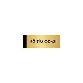 Özarslan Dizayn Departman Kapı İsimliği Eğitim Odası 5x20 cm Altın Renk Metal Yönlendirme Levhası