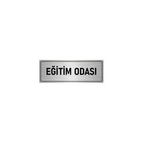 Özarslan Dizayn Departman Kapı İsimliği Eğitim Odası 5x20 cm Gümüş Renk Metal Yönlendirme Levhası