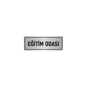 Özarslan Dizayn Departman Kapı İsimliği Eğitim Odası 5x20 cm Gümüş Renk Metal Yönlendirme Levhası
