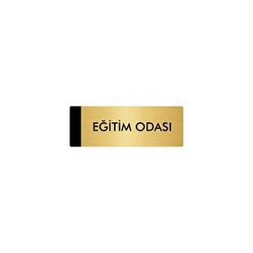 Özarslan Dizayn Departman Kapı İsimliği Eğitim Odası 7x20 cm Altın Renk Metal Yönlendirme Levhası