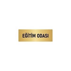 Özarslan Dizayn Departman Kapı İsimliği Eğitim Odası 7x20 cm Altın Renk Metal Yönlendirme Levhası