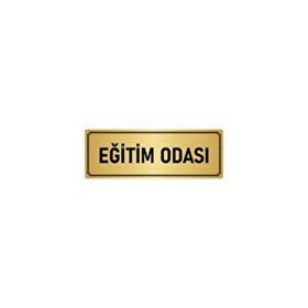 Özarslan Dizayn Departman Kapı İsimliği Eğitim Odası 7x20 cm Altın Renk Metal Yönlendirme Levhası