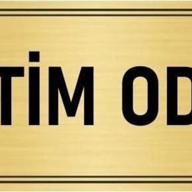 Özarslan Dizayn Departman Kapı İsimliği Eğitim Odası 7x20 cm Altın Renk Metal Yönlendirme Levhası