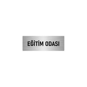 Özarslan Dizayn Departman Kapı İsimliği Eğitim Odası 7x20 cm Gümüş Renk Metal Yönlendirme Levhası