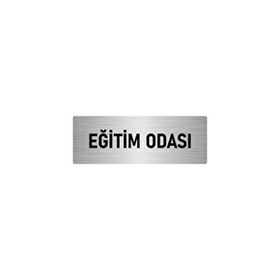 Özarslan Dizayn Departman Kapı İsimliği Eğitim Odası 7x20 cm Gümüş Renk Metal Yönlendirme Levhası