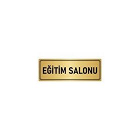 Özarslan Dizayn Departman Kapı İsimliği Eğitim Salonu 5x20 cm Altın Renk Metal Yönlendirme Levhası