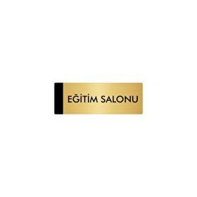 Özarslan Dizayn Departman Kapı İsimliği Eğitim Salonu 5x20 cm Altın Renk Metal Yönlendirme Levhası