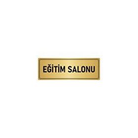 Özarslan Dizayn Departman Kapı İsimliği Eğitim Salonu 5x20 cm Altın Renk Metal Yönlendirme Levhası