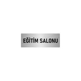 Özarslan Dizayn Departman Kapı İsimliği Eğitim Salonu 7x20 cm Gümüş Renk Metal Yönlendirme Levhası