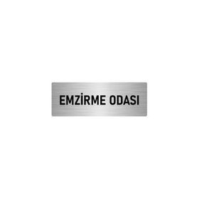 Özarslan Dizayn Departman Kapı İsimliği Emzirme Odası 10x20 cm Gümüş Renk Metal Yönlendirme Levhası