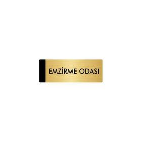 Özarslan Dizayn Departman Kapı İsimliği Emzirme Odası 7x20 cm Altın Renk Metal Yönlendirme Levhası