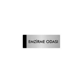 Özarslan Dizayn Departman Kapı İsimliği Emzirme Odası 7x20 cm Gümüş Renk Metal Yönlendirme Levhası