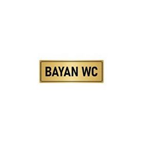 Özarslan Dizayn Departman Kapı İsimliği Engelli Wc 10x20 cm Altın Renk Metal Yönlendirme Levhası