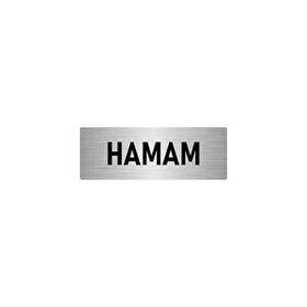 Özarslan Dizayn Departman Kapı İsimliği Hamam 7x20 cm Gümüş Renk Metal Yönlendirme Levhası
