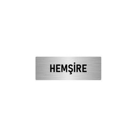 Özarslan Dizayn Departman Kapı İsimliği Hemşire Odası 5x20 cm Gümüş Renk Metal Yönlendirme Levhası