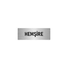 Özarslan Dizayn Departman Kapı İsimliği Hemşire Odası 5x20 cm Gümüş Renk Metal Yönlendirme Levhası