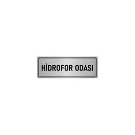 Özarslan Dizayn Departman Kapı İsimliği Hidrofor Odası 5x20 cm Gümüş Renk Metal Yönlendirme Levhası