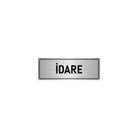 Özarslan Dizayn Departman Kapı İsimliği İdare 10x20 cm Gümüş Renk Metal Yönlendirme Levhası