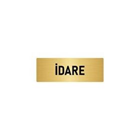 Özarslan Dizayn Departman Kapı İsimliği İdare 5x20 cm Altın Renk Metal Yönlendirme Levhası