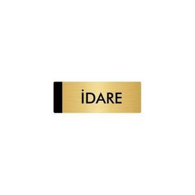 Özarslan Dizayn Departman Kapı İsimliği İdare 5x20 cm Altın Renk Metal Yönlendirme Levhası