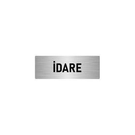 Özarslan Dizayn Departman Kapı İsimliği İdare 5x20 cm Gümüş Renk Metal Yönlendirme Levhası