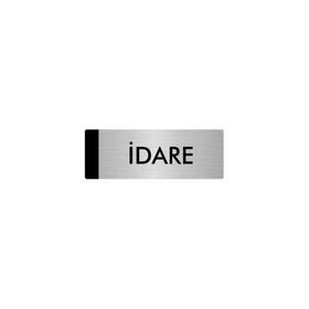 Özarslan Dizayn Departman Kapı İsimliği İdare 5x20 cm Gümüş Renk Metal Yönlendirme Levhası