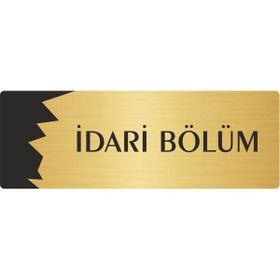 Özarslan Dizayn Departman Kapı İsimliği İdari Bölüm 10x20 cm Altın Renk Metal Yönlendirme Levhası