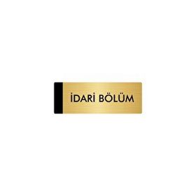 Özarslan Dizayn Departman Kapı İsimliği İdari Bölüm 5x20 cm Altın Renk Metal Yönlendirme Levhası