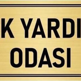 Özarslan Dizayn Departman Kapı İsimliği İlk Yardım Odası 10x20 cm Altın Renk Metal Yönlendirme Levhası