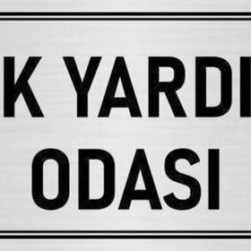 Özarslan Dizayn Departman Kapı İsimliği İlk Yardım Odası 10x20 cm Gümüş Renk Metal Yönlendirme Levhası