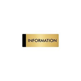 Özarslan Dizayn Departman Kapı İsimliği Information 10x20 cm Altın Renk Metal Yönlendirme Levhası
