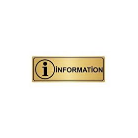 Özarslan Dizayn Departman Kapı İsimliği Information 10x20 cm Altın Renk Metal Yönlendirme Levhası