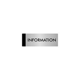 Özarslan Dizayn Departman Kapı İsimliği Information 10x20 cm Gümüş Renk Metal Yönlendirme Levhası