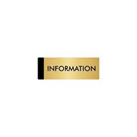 Özarslan Dizayn Departman Kapı İsimliği Information 5x20 cm Altın Renk Metal Yönlendirme Levhası