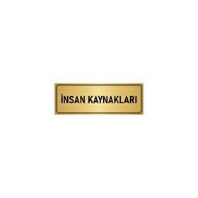 Özarslan Dizayn Departman Kapı İsimliği İnsan Kaynakları 10x20 cm Altın Renk Metal Yönlendirme Levhası