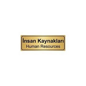 Özarslan Dizayn Departman Kapı İsimliği İnsan Kaynakları 10x20 cm Altın Renk Metal Yönlendirme Levhası