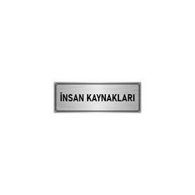 Özarslan Dizayn Departman Kapı İsimliği İnsan Kaynakları 10x20 cm Gümüş Renk Metal Yönlendirme Levhası