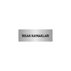 Özarslan Dizayn Departman Kapı İsimliği İnsan Kaynakları 10x20 cm Gümüş Renk Metal Yönlendirme Levhası