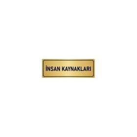 Özarslan Dizayn Departman Kapı İsimliği İnsan Kaynakları 5x20 cm Altın Renk Metal Yönlendirme Levhası