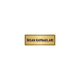 Özarslan Dizayn Departman Kapı İsimliği İnsan Kaynakları 5x20 cm Altın Renk Metal Yönlendirme Levhası