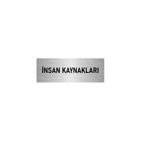 Özarslan Dizayn Departman Kapı İsimliği İnsan Kaynakları 5x20 cm Gümüş Renk Metal Yönlendirme Levhası
