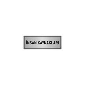 Özarslan Dizayn Departman Kapı İsimliği İnsan Kaynakları 5x20 cm Gümüş Renk Metal Yönlendirme Levhası