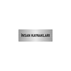 Özarslan Dizayn Departman Kapı İsimliği İnsan Kaynakları 7x20 cm Gümüş Renk Metal Yönlendirme Levhası