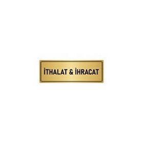 Özarslan Dizayn Departman Kapı İsimliği İthalat ve İhracat 10x20 cm Altın Renk Metal Yönlendirme Levhası
